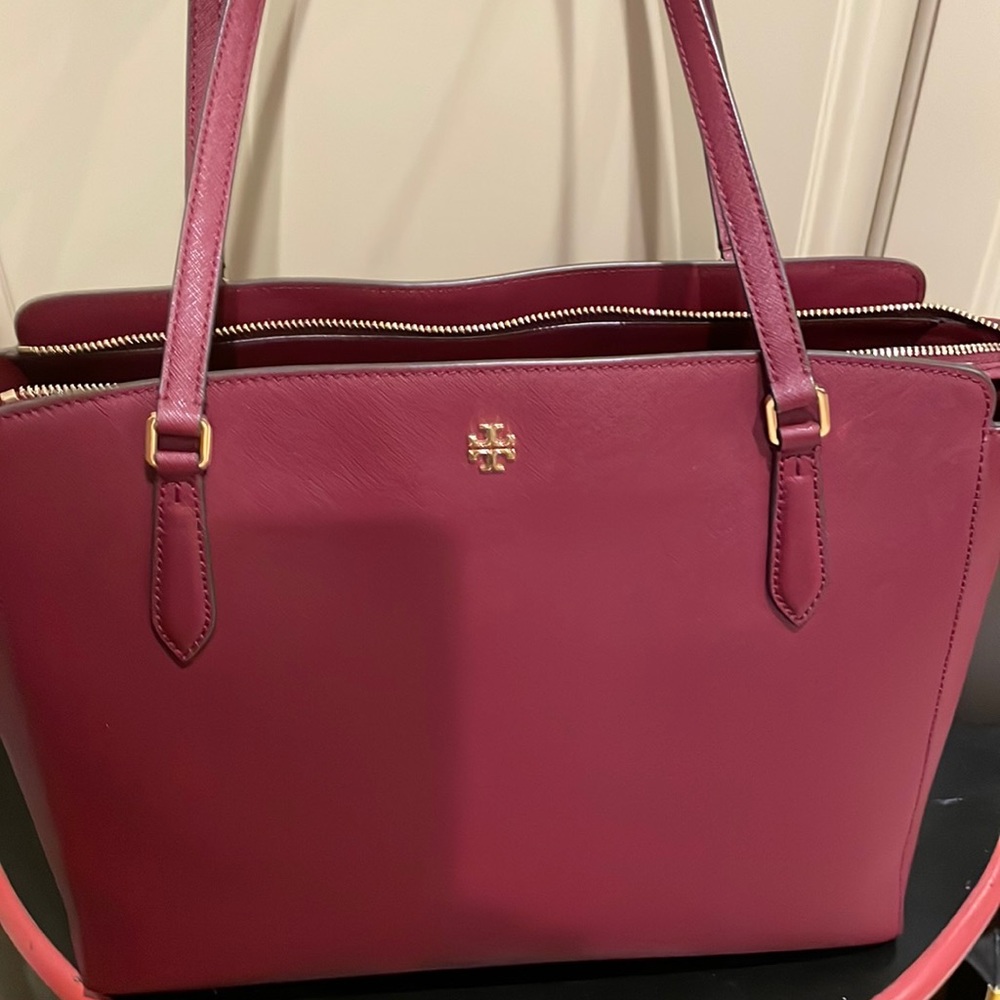 Tory Burch Emerson top zip tote